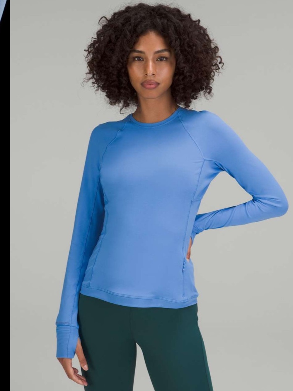 lululemon athletica Rulu Run Long Sleeve Top - Blue Nile